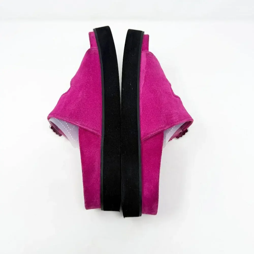 Maje pink suede